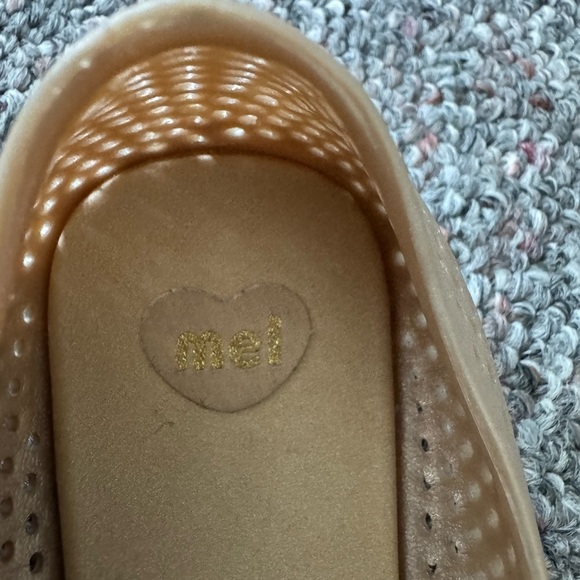 Melissa Beige Bow Flats - Picture 3 of 8